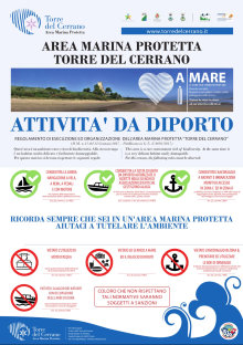 Infografica regole AMP Torre del Cerrano